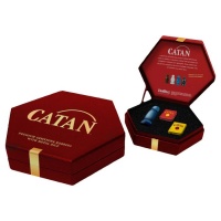 Catan: Premium Gemstone Robbers with Metal Dice - Aquamarine