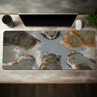 Hiirimatto: Extended Gaming Mouse Pad - Cat Sky (90x40)