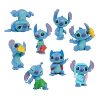 Figu: Lilo & Stitch - Stitch Collectible, Set of 8 (7cm)