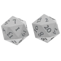 Ultra Pro: Heavy Metal D20 Dice Set - Vivid White