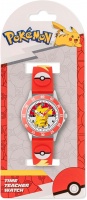 Rannekello: Pokemon Peers Hardy - Red 3D Time Teacher Strap Watch