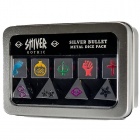 Shiver RPG: Gothic Silver Bullet Metal Dice