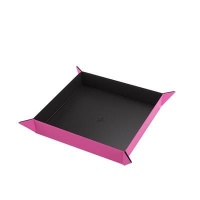 Gamegenic: Magnetic Dice Tray - Square (Black/Pink)