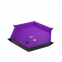 Gamegenic: Magnetic Dice Tray - Hexagon (Black/Purple)