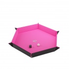 Gamegenic: Magnetic Dice Tray - Hexagon (Black/Pink)