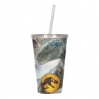 Matkamuki: Jurassic World - Biosync, 3D Cup & Straw (500ml)