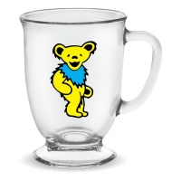 Lasi: Grateful Dead - Yellow Dancing Bear, Cafe Mug (470ml)