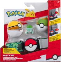 Pokemon: Clip N Go - Poke Ball Belt Set (bulbasaur)