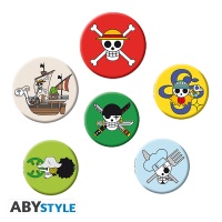 Pinssi: One Piece - Skulls 1, Badge Pack