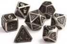 Mythica Battleworn: 7pcs RRP Dice Set, Silver