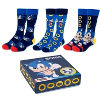 Sukat: Sonic The Hedgehog - 3 Pair Socks Pack (40-46)