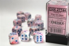 Noppasetti: Chessex Festive - Pop Art /blue 16mm D6 (12 Dice)