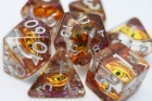 Noppasetti: Golden Dragon Eye Rpg Dice Set (7)