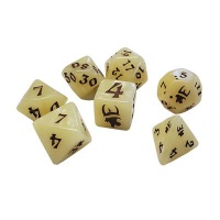 Munchkin: Polyhedral Dice Set (Tan/brown)