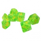 Munchkin: Polyhedral Dice Set (Green/yellow)