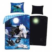 Pussilakanasetti: Dragon 3 - Glow In The Dark Single Duvet Set (140x200cm)