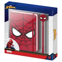 Kirjoitustarvikesetti: Marvel - Spiderman Diary + Pen Set