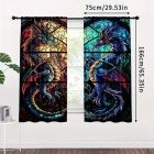 Verhot: Dragons Stained Glass (75x166cm)