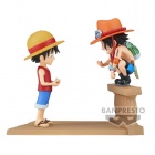 Figu: One Piece - WCF Log Stories - Luffy And Ace (8cm)