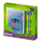 Kirjoitustarvikesetti: Disney - Stitch, Blue Diary & Pen Set