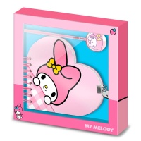 Muistikirja: Hello Kitty - My Melody, Diary + Pen Set