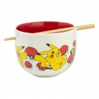 Kulho: Pokemon - Face, Ramen Bowl With Chopsticks (500ml)