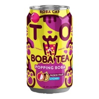 Kuplatee: Boba Cat Bubble Tea - Passion Fruit Lychee (320ml)