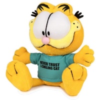 Pehmo: Garfield - Sitting Smiling Cat Green T-shirt (30cm)