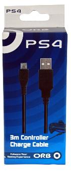 PS4 USB To Micro USB 3m Latauskaapeli (ORB)