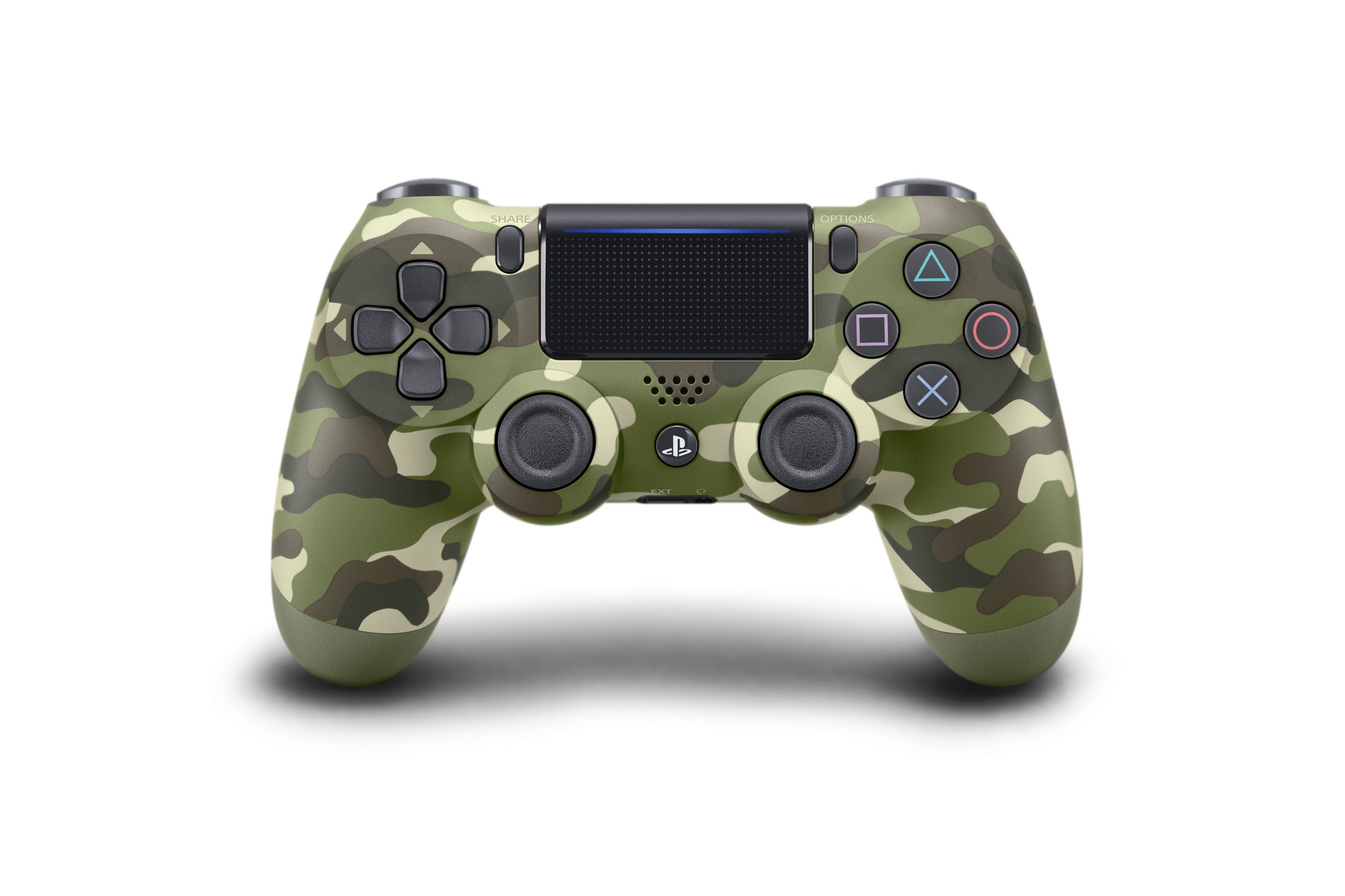 Sony PS4: DualShock 4 Controller V. 2 (NEW, Green Camouflage) (Kytetty)