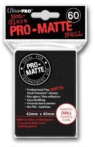 Ultra Pro Sleeves: Pro-Matte Small Black (60pcs) [kortinsuoja]